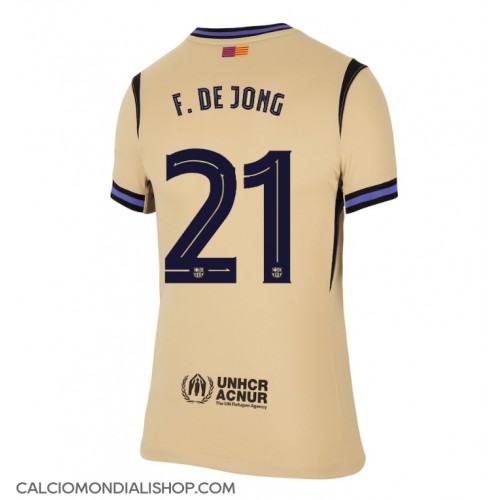 Maglie da calcio Barcelona Frenkie de Jong #21 Seconda Maglia Femminile 2025-26 Manica Corta